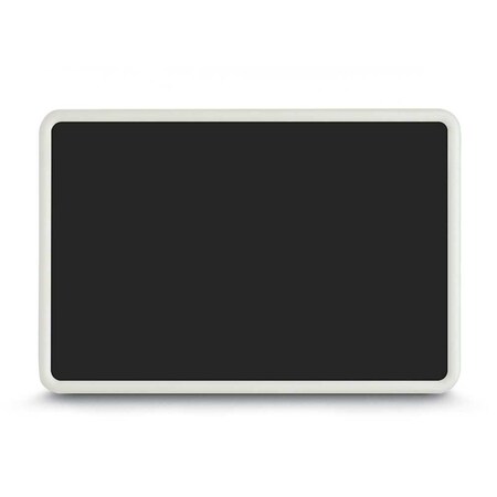 United Visual Products Corkboard, Single Door, Radius Frame, 36x36", Bronze/Cloud UV7002-BRONZE-CLOUD